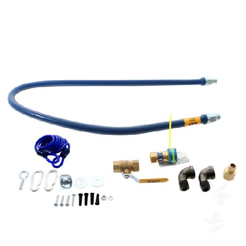 Dormont 1650KIT60 GAS HOSE KIT COMPLETE, 1/2 X 60"