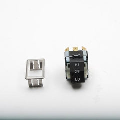 Blodgett 7636 SWITCH; ROCKER; 3PDT; BLACK 9T (HI / OFF / LO).