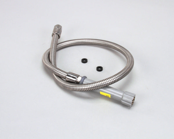 T&S Brass B-0044-H FLEX HOSE S/S, 44" PRE-RINSE W/ GRAY HANDLE
