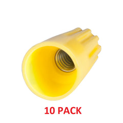 Generic ASC 3895-2115 WIRE NUT, 22-12 (6/3) 600V, YELLOW, 10-PACK