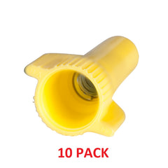 Generic ASC 3895-2116 WIRE NUT, WING 22-12 (6/3) 600V YELLOW, 10-PACK