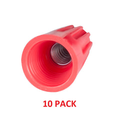 Generic ASC 3895-2120 WIRE NUT 18-10 (4/2) 600V, RED, 10-PACK