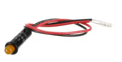 Baxter 01-1000V7-00023 INDICATOR LIGHT W/WIRE LEADS, LED AMBER, 28V