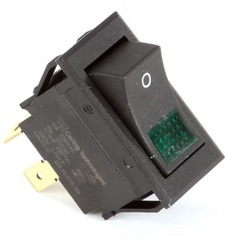 Hatco 02.19.178.00 SWITCH, ROCKER, DPST, 250V, 10A GREEN LIGHT