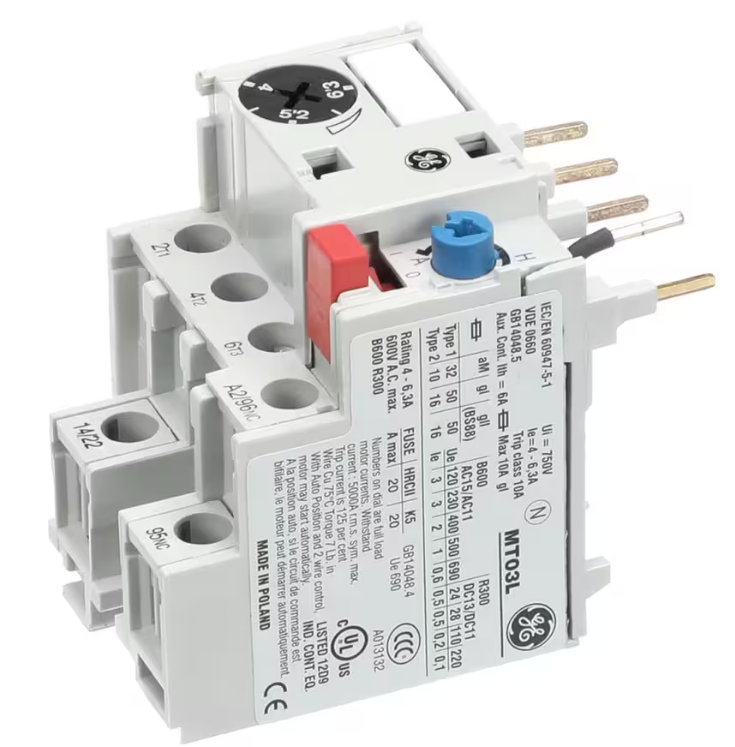 Jackson 5945-003-76-27 OVERLOAD, WASH MOTOR, 600V, 4-6.3A, MT03L CREW44/66