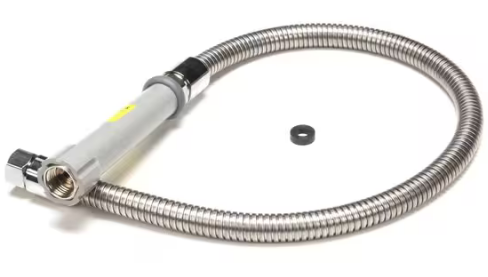 T&S Brass B-0032-H HOSE, 32" FLEXIBLE STAINLESS STEEL