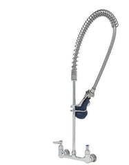 T&S Brass B-0133-B08 PRE-RINSE: 8" WALL MOUNT, 1/2" NPT FEMALE INLETS, 18" RISER, 1.07GMP SPRAY