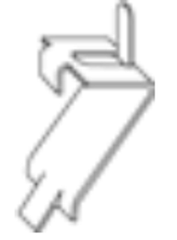 Generic ASC 7467-1505 ZINC SHELF CLIP C-505