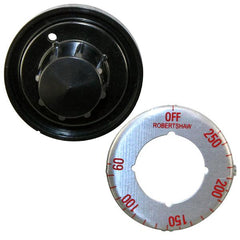 Generic ASC 6200-3114 KNOB W/ 4-WAY SILVER INSERT, OFF-250-60F, 3/16" D STEM, 60-250F